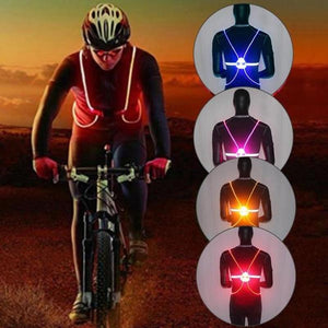 Led Running Vest With Flashing Lights - High Visibility For Night Safety