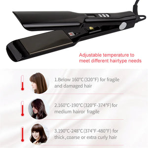 Professional Titanium Flat Iron Keratin Hair Styler 470℉