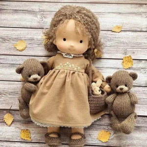 Handmade Plush Baby Doll with Clothes