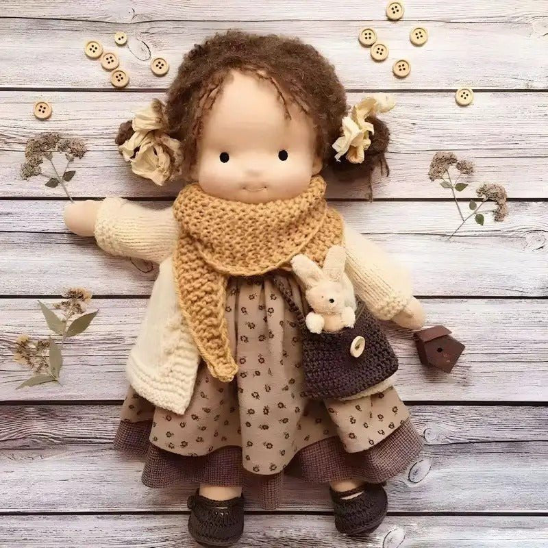 Handmade Plush Baby Doll with Clothes