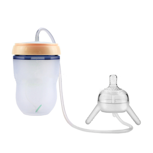 Hands-Free Baby Bottle, Feeding Bottle Kids Cup Children Training Silicone