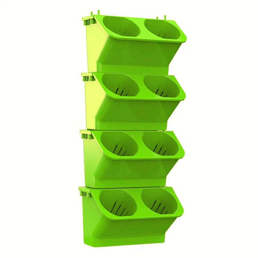 Stackable Self Watering Wall Planter Pots