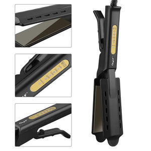 Adjustable Titanium Hair Straightener with Venting Holes