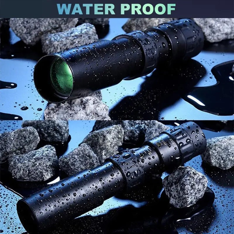 HD Monocular Telescope 10-300x Zoom Waterproof Portable