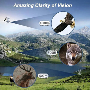 HD Monocular Telescope 10-300x Zoom Waterproof Portable