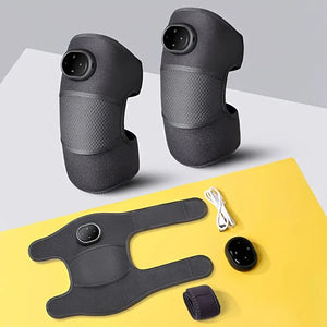 Heated Knee Elbow Shoulder Support Wrap With Vibration And Heating Modes 1005008097829572-1Pcs Gray