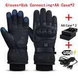 Heated Motorcycle Gloves With Touchscreen Fingers And Anti Slip Palm 1005008144988213-Shell Gloves Usb