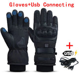Heated Motorcycle Gloves With Touchscreen Fingertips And Anti Slip Palm 1005008017332864-Shell Gloves Usb AA