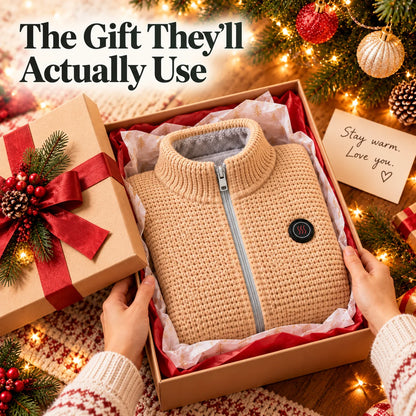 Zip-Up USB Heated Shawl Wrap