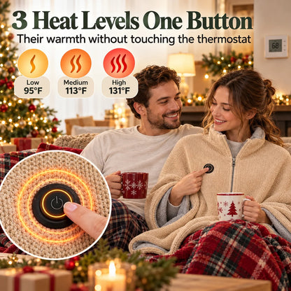 Zip-Up USB Heated Shawl Wrap
