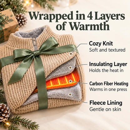 Zip-Up USB Heated Shawl Wrap