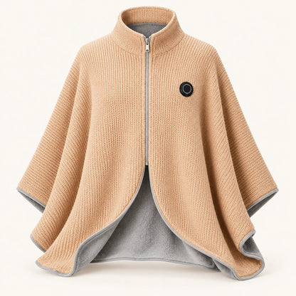 Zip-Up USB Heated Shawl Wrap