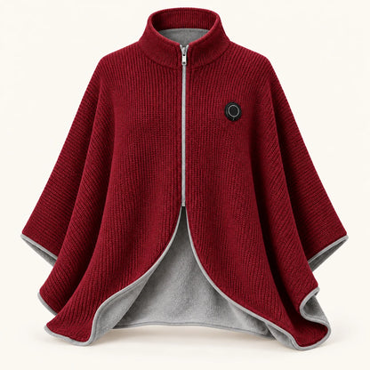 Zip-Up USB Heated Shawl Wrap