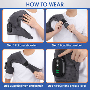 Electric Shoulder Heating Massager With Vibration For Arthritis Pain Relief