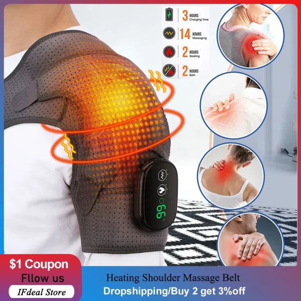 Electric Shoulder Heating Massager With Vibration For Arthritis Pain Relief