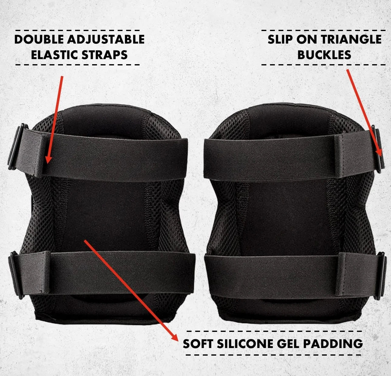 Heavy Duty Knee Pads With Gel Core And Eva Foam Padding 1005010044055750-Two
