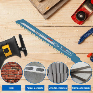 Heavy-Duty Reciprocating Saw Blade for Brick, Concrete, and Masonry
