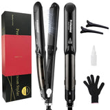 Professional Ceramic Steam Hair Straightener with Argan Oil