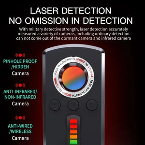 Hidden Camera Detector With Rf Ir Red Modes For Privacy Protection 1005006995881049-al
