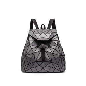 Holographic Geometric Matte Backpack
