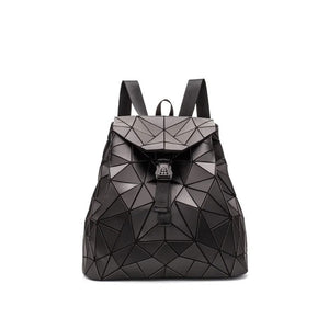 Holographic Geometric Matte Backpack