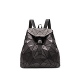 Holographic Geometric Matte Backpack