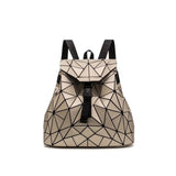 Holographic Geometric Matte Backpack