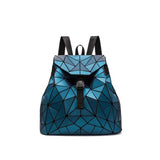 Holographic Geometric Matte Backpack