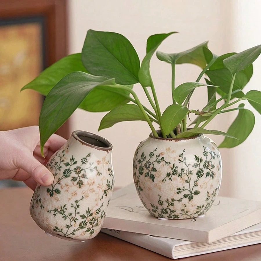 Ice Crackle Ceramic Bud Vase For Fresh Or Dry Flowers 1005009012604187-l