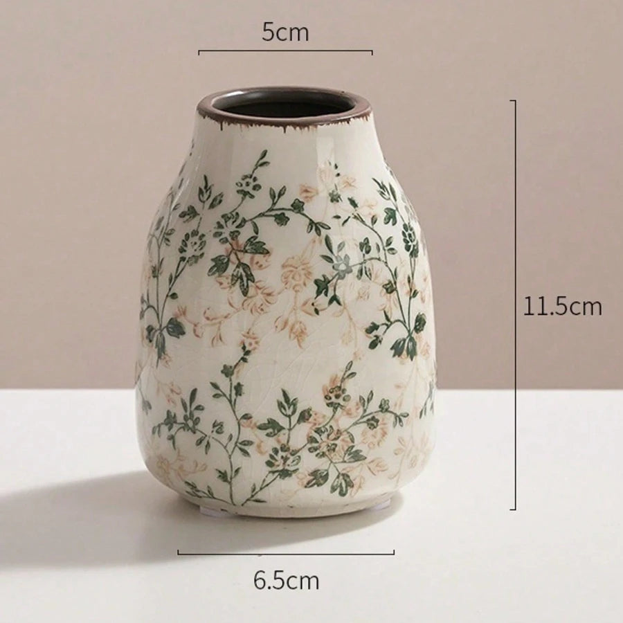 Ice Crackle Ceramic Bud Vase For Fresh Or Dry Flowers 1005009012604187-l