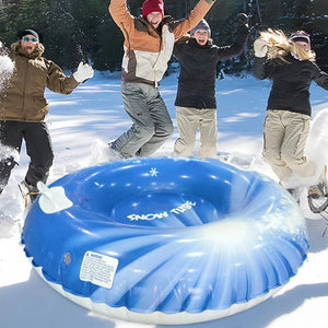 Inflatable Pvc Snow Tubing Sled Ring With Handles For Winter Fun 1005008576890155-C-Striped Yellow
