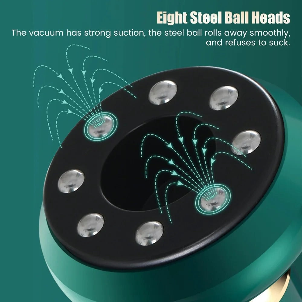 Infrared Heating Therapy Electric Cupping Machine Portable Rechargeable Cupping Device with 12 Temperature Levels