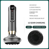 Infrared Heating Therapy Electric Cupping Machine Portable Rechargeable Cupping Device with 12 Temperature Levels