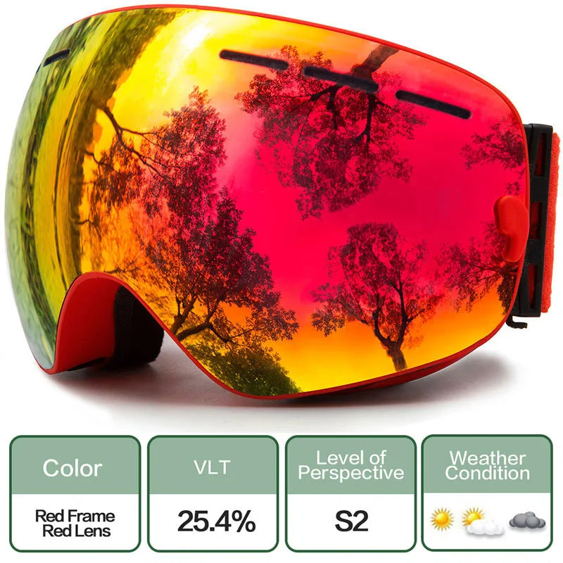 Interchangeable Lens Ski Goggles With Anti Fog Uv Protection Otg 32719782428-C2 Blue Blue