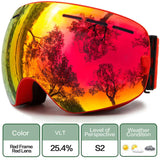 Interchangeable Lens Ski Goggles With Anti Fog Uv Protection Otg 32719782428-C2 Blue Blue