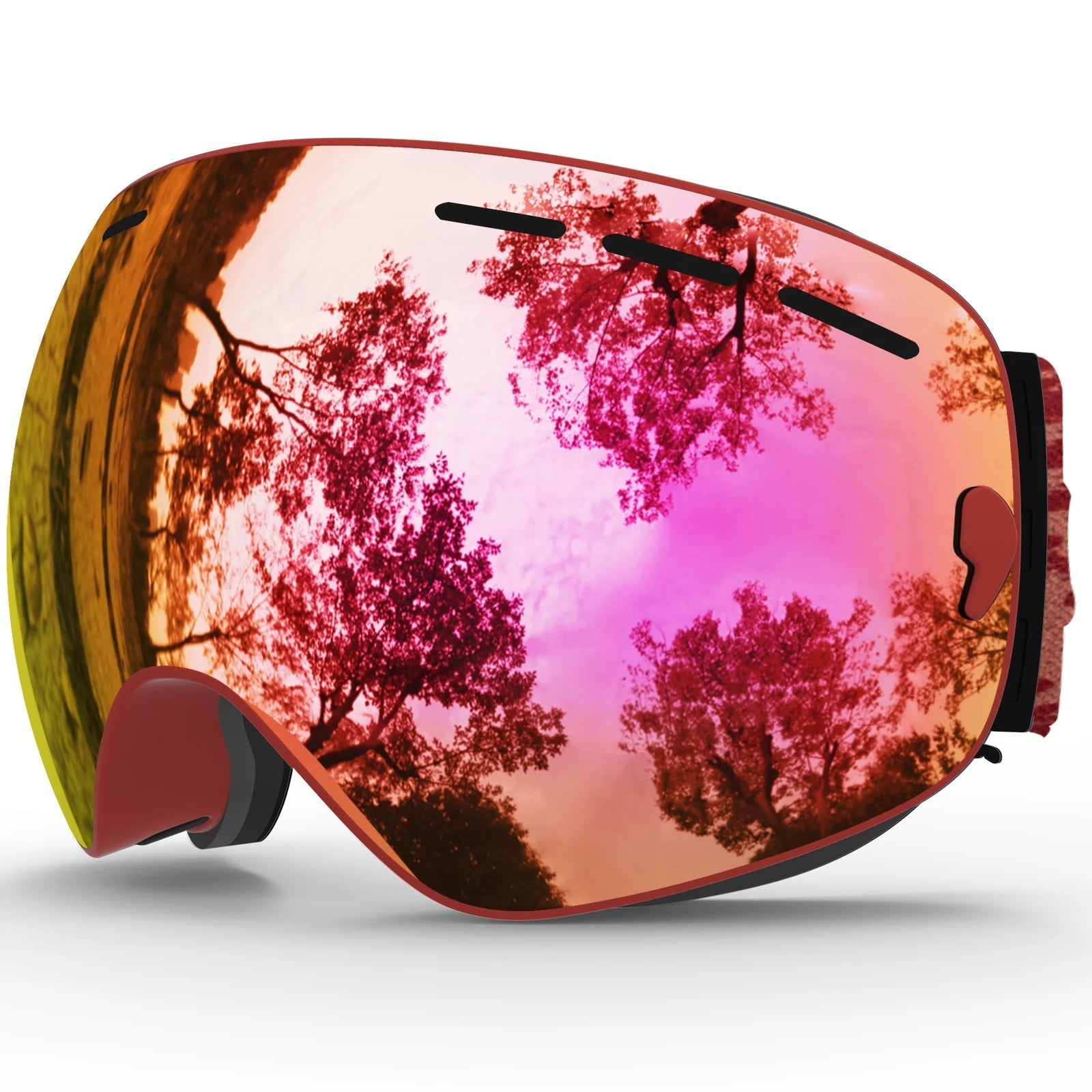Interchangeable Lens Ski Goggles With Anti Fog Uv Protection Otg 32719782428-C2 Blue Blue