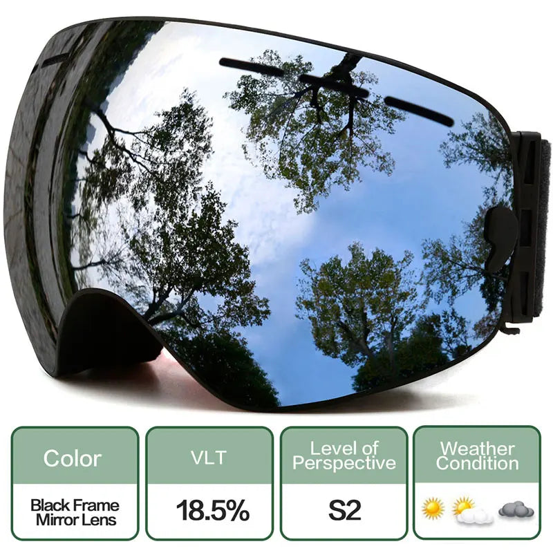 Interchangeable Lens Ski Goggles With Anti Fog Uv Protection Otg 32719782428-C2 Blue Blue
