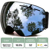 Interchangeable Lens Ski Goggles With Anti Fog Uv Protection Otg 32719782428-C2 Blue Blue