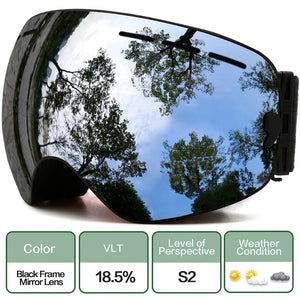 Interchangeable Lens Ski Goggles With Anti Fog Uv Protection Otg 32719782428-C2 Blue Blue