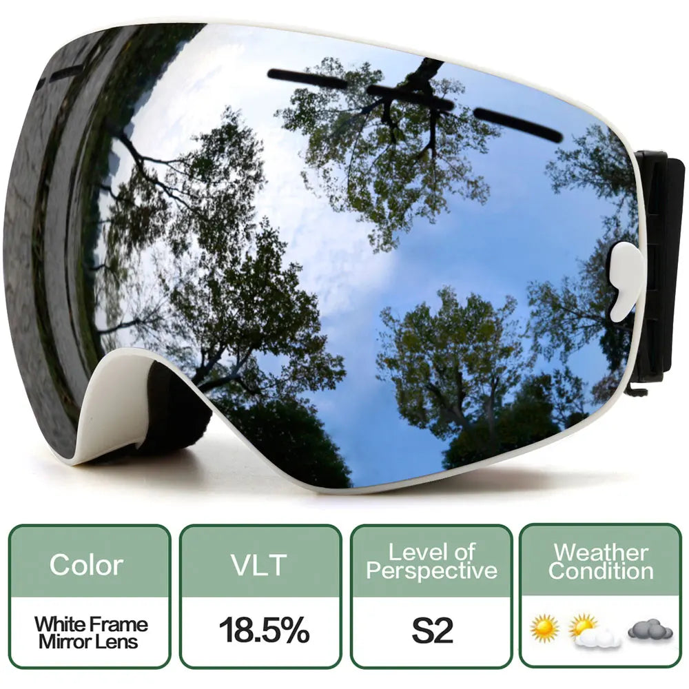 Interchangeable Lens Ski Goggles With Anti Fog Uv Protection Otg 32719782428-C2 Blue Blue