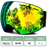 Interchangeable Lens Ski Goggles With Anti Fog Uv Protection Otg 32719782428-C2 Blue Blue