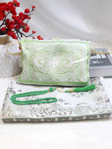 Islamic Prayer Rug Set With Beads And Portable Carry Bag 1005009446550718-grey