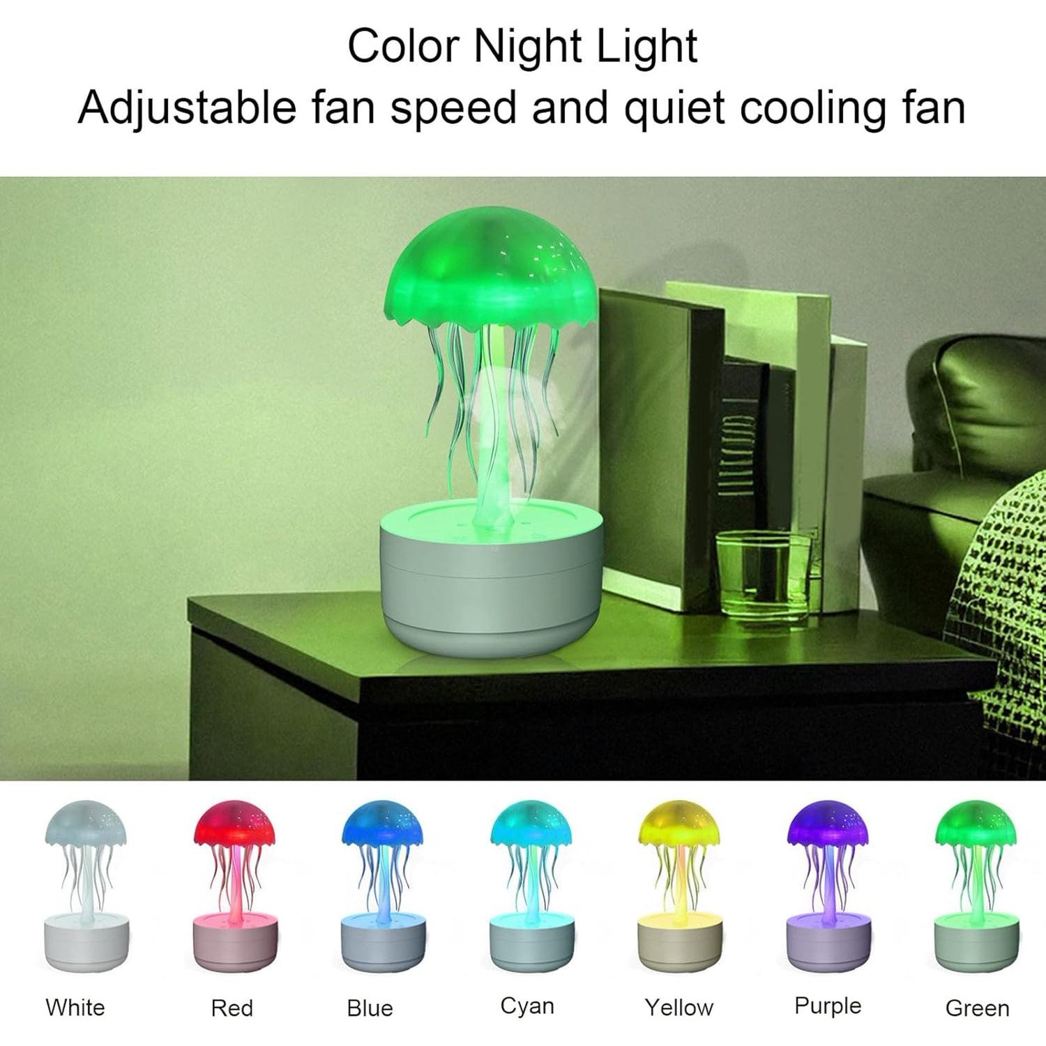 Jellyfish Aesthetic Essential Oil Diffuser with 7-Color Light
