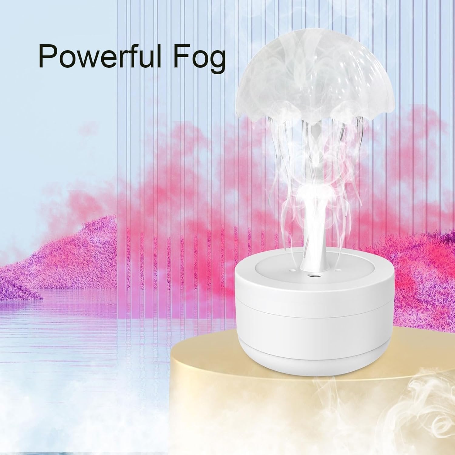 Jellyfish Aesthetic Essential Oil Diffuser with 7-Color Light
