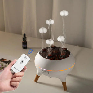 Jellyfish Ultrasonic Humidifier 250Ml Oil Diffuser With Remote And Lights 1005008770112233-EU