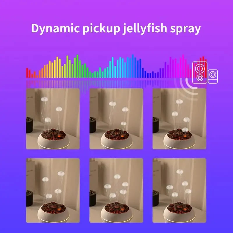 Jellyfish Ultrasonic Humidifier 250Ml Oil Diffuser With Remote And Lights 1005008770112233-EU