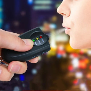 Keychain Portable Breathalyzer Mini Alcohol Tester with LED Signal Display