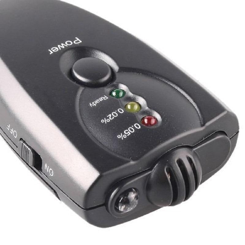 Keychain Portable Breathalyzer Mini Alcohol Tester with LED Signal Display