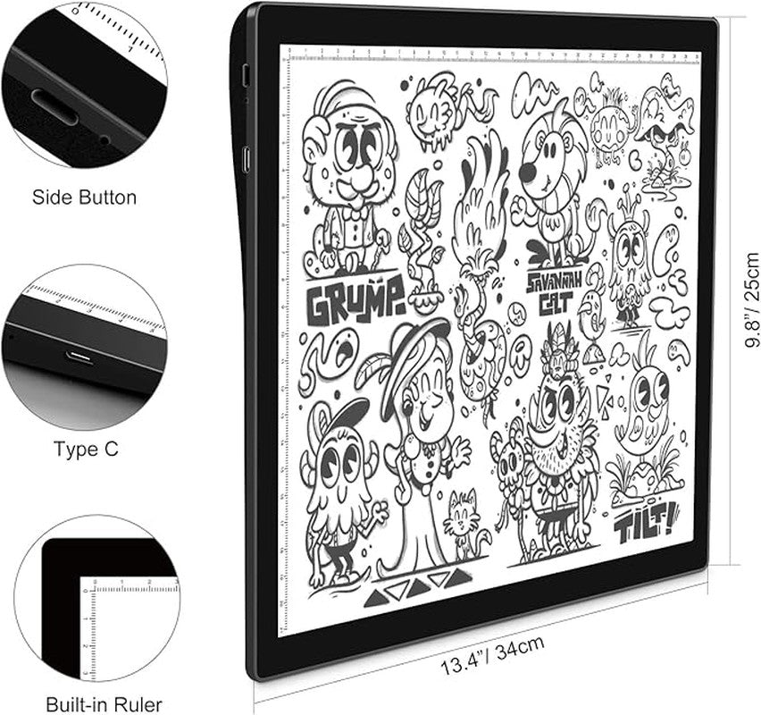 Kids Digital Drawing Tablet, Portable Electronic Sketch Pad