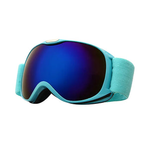Kids Ski Goggles Dual Layer Anti Fog Otg Uv400 Windproof Lens 1005009617334736-Black red lens